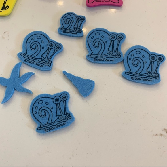 SpongeBob SquarePants Foam Sticker Lot (32) Vintage 2004 - Picture 8 of 11